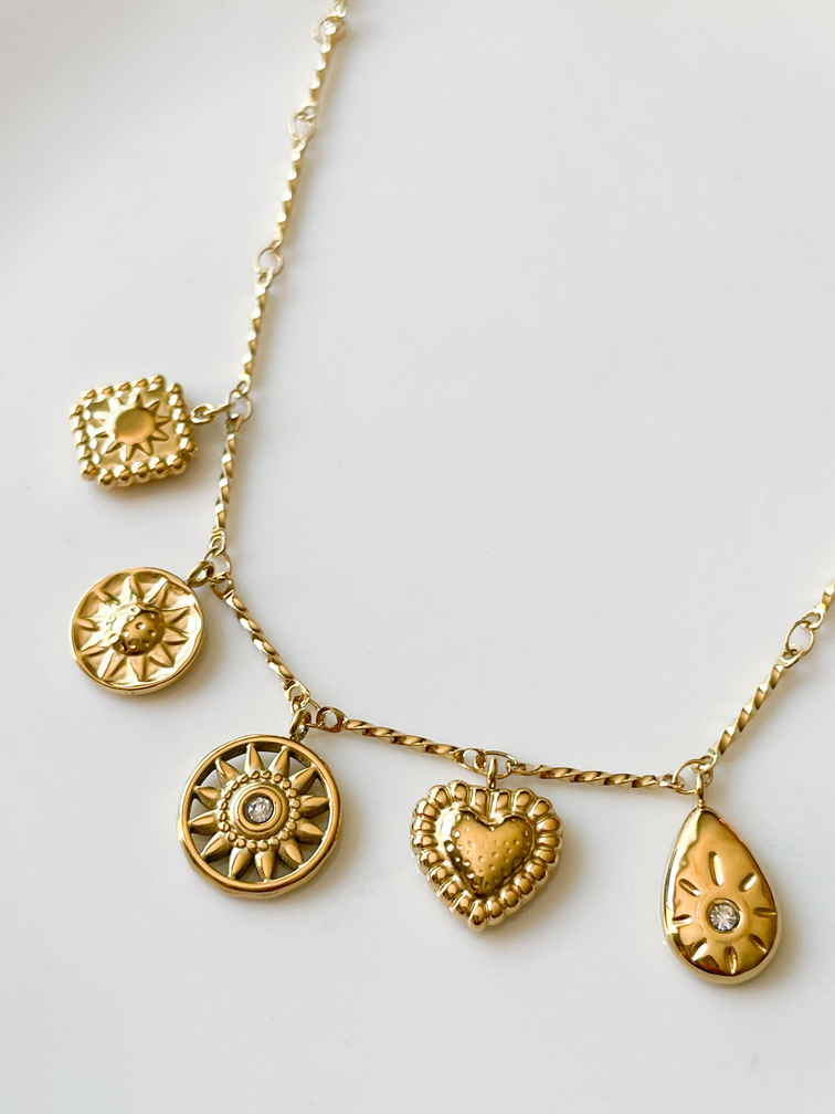 Collier Talisman doré