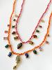 Collier Byzance rose doré