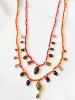 Collier Byzance brique doré