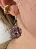 Boucles Vivi mauve doré