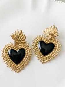 boucles Sauvage noir doré