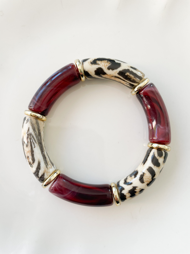 Bracelet Fiona bordeaux graou