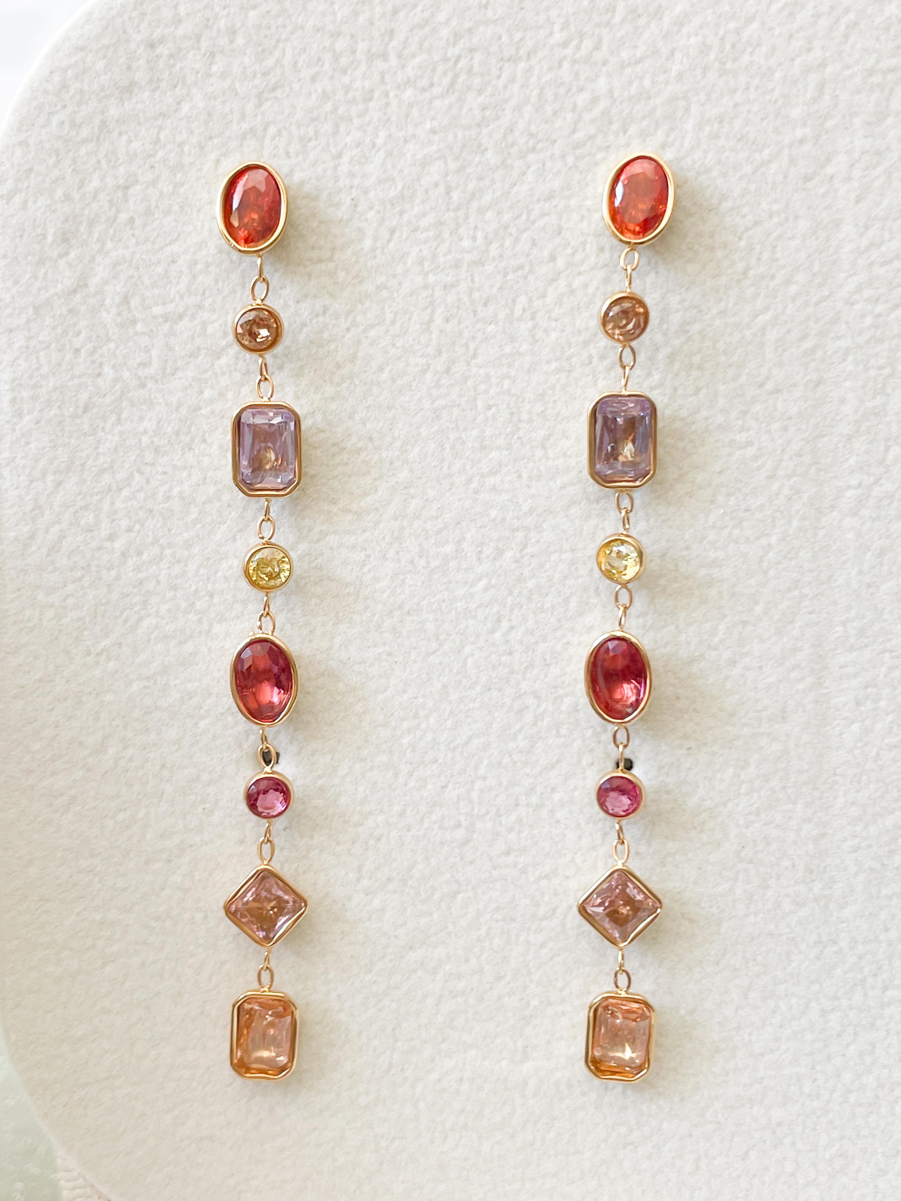 boucles Bella pastels doré