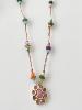 collier Lou solo pastel doré