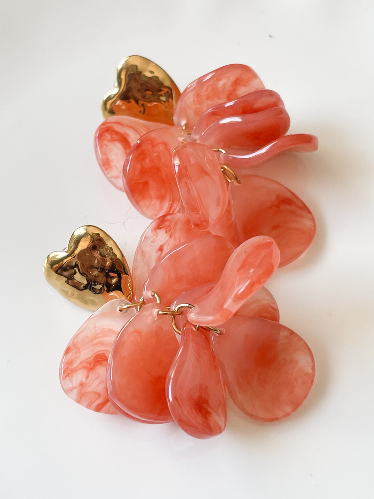 boucles Béné rose doré