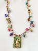 collier breloque madone doré