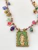 collier breloque madone doré