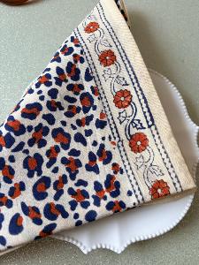 Foulard Bonheur du jour small graou écru