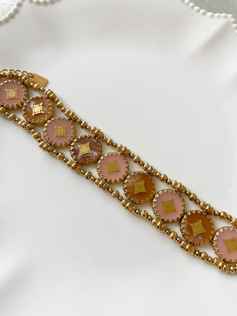 bracelet Abby rose doré