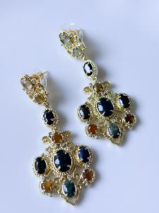 Boucles pierres Paloma doré