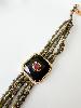 Bracelet Rosie noir doré