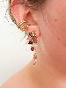 Boucles pierres Rio multi doré