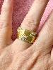 Bague Esther blanc doré