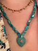 Collier Nicole turquoise doré