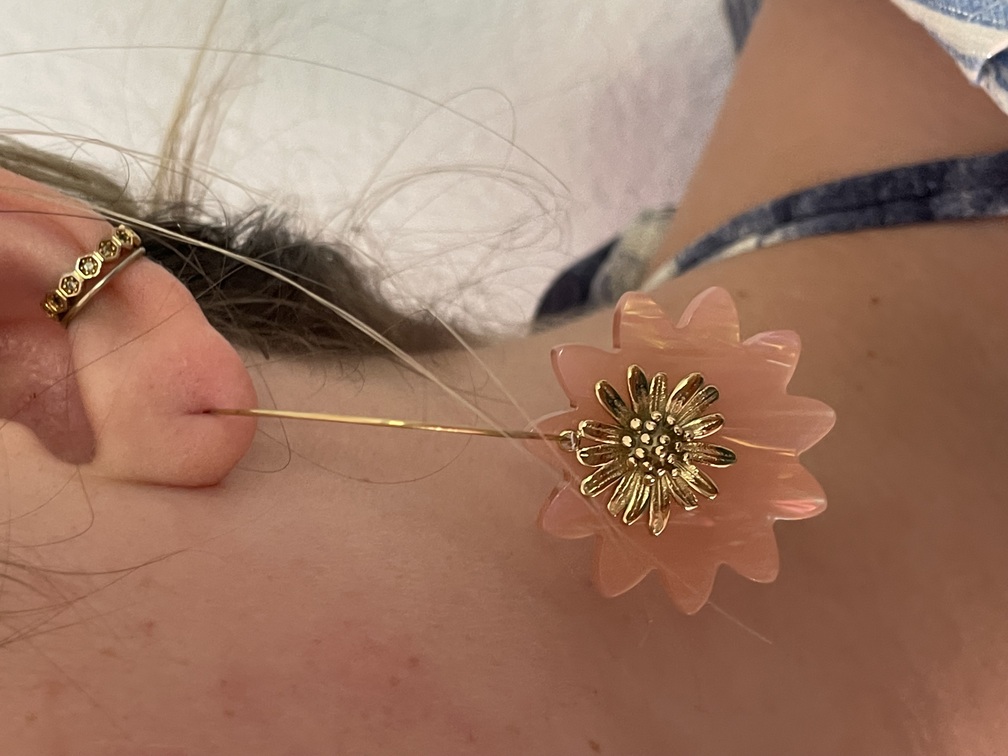 Boucles Biba rose doré