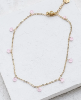 Bracelet de cheville Milos rose doré 