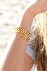 collier Malibu sautoir / bracelet doré de Shlomit Ofir