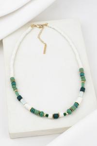 collier Olivia vert doré de Shlomit 