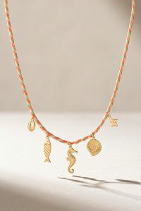 Collier Nura fluo doré de Shlomit