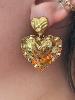 boucles coeur doré