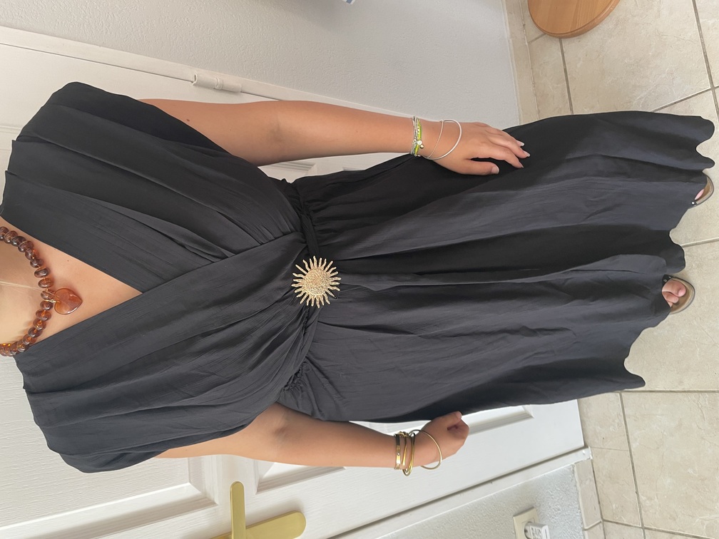 robe longue noire Athena 38 / 42