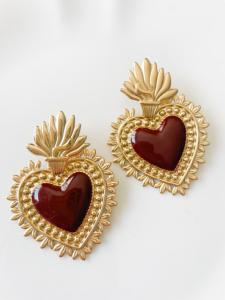 boucles Sauvage marron doré