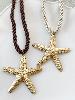 Collier cordon marron doré