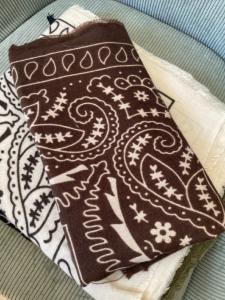 foulard bandana marron tout doux