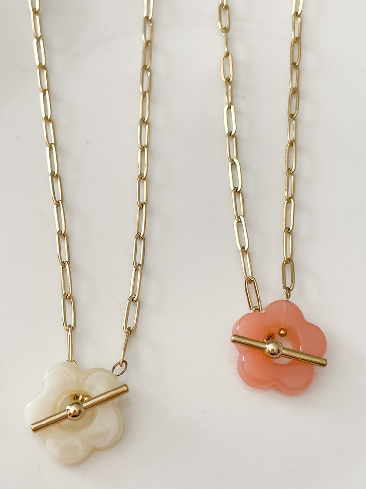 collier Mimi rose doré