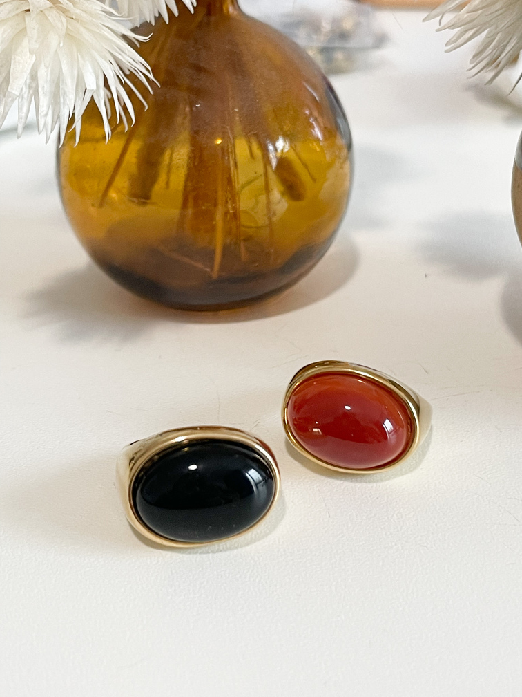 bague Rebecca brique doré t56