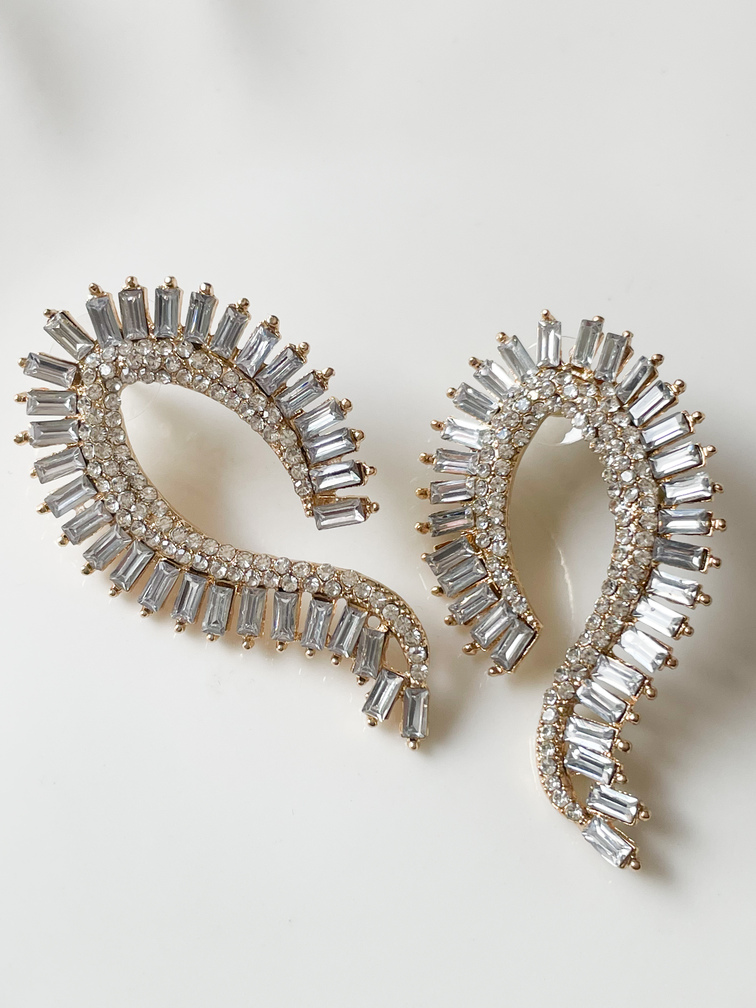 boucles Rita blanc doré