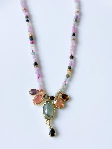 Collier pierres Lexy multi doré