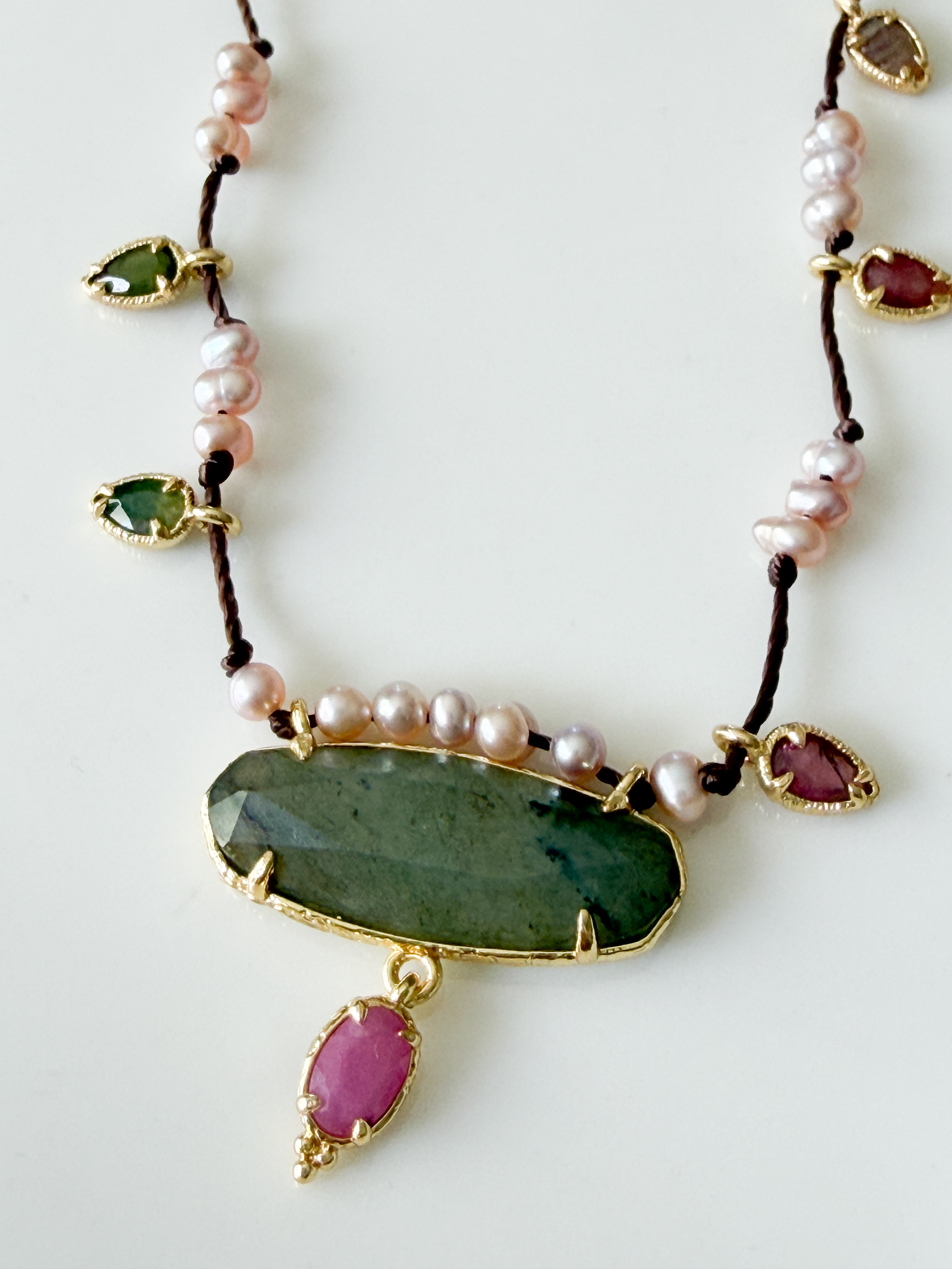 Collier pierres Dolly doré