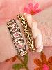 Bracelet pierres Simona rose doré