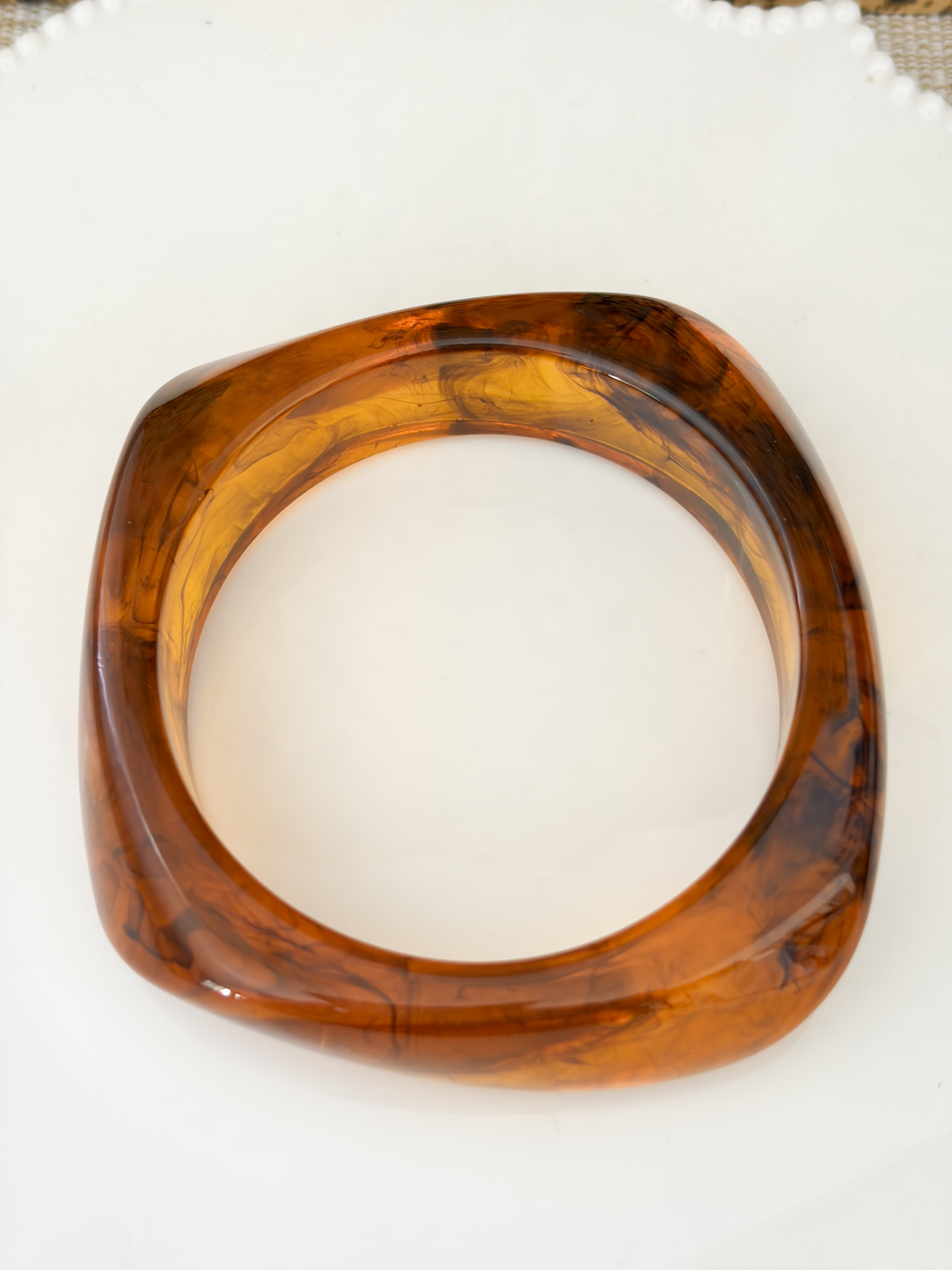 bracelet Simone ambre doré