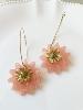 Boucles Biba rose doré