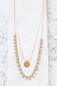 collier Elsa rose doré de Shlomit Ofir