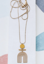 collier Mobile jaune doré de Shlomit Ofir