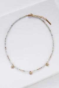 collier Daisy vert clair doré de Shlomit Ofir