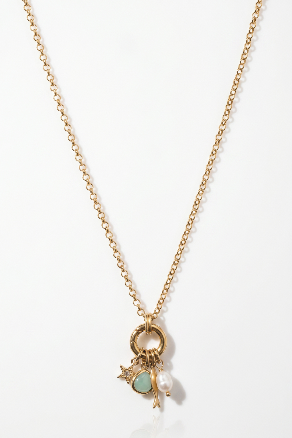 Collier charm 's doré de Shlomit