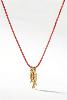 Collier Nami rouge doré de Shlomit