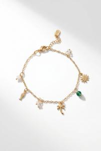 Bracelet Oasis charm doré de Shlomit