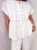 Chemisier coton Maison Onano brodé blanc S