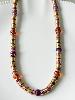 Collier Tao violet doré