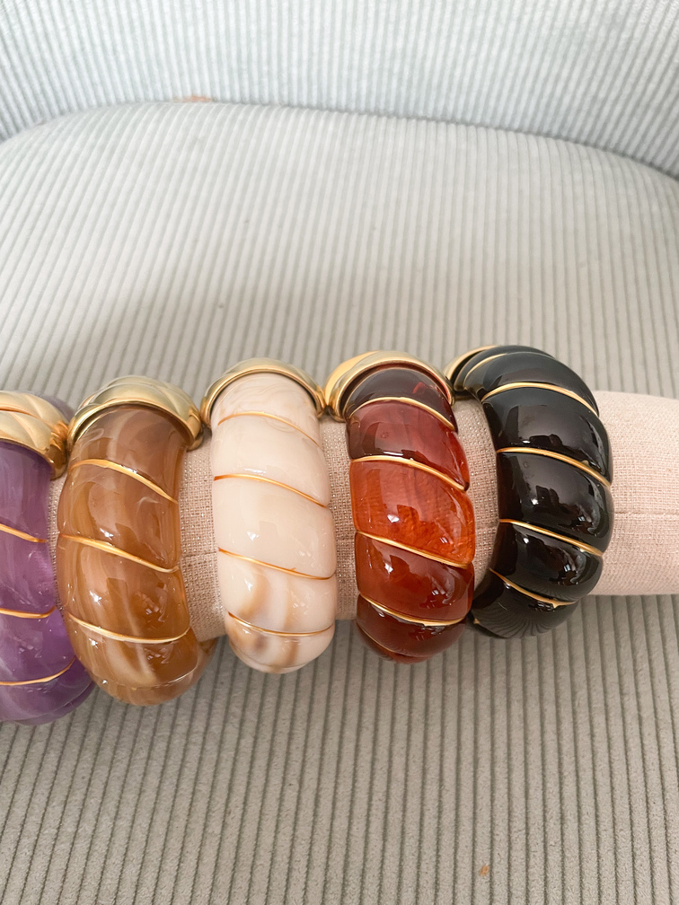 Bracelet Chloé ambre doré