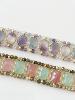 Bracelet Sophia violet doré