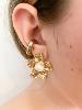 boucles Babette blanche doré