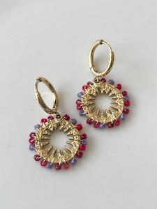 boucles Pablo rose doré
