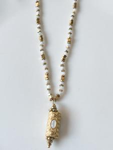 Collier pierres Lexie doré