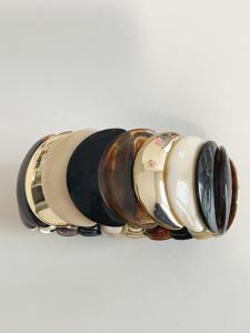 Bracelet Romane marron beige doré 